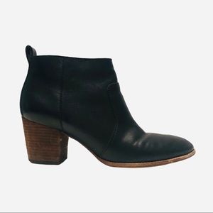 Madewell The Brenner Black Leather Ankle Bootie Size 8.5